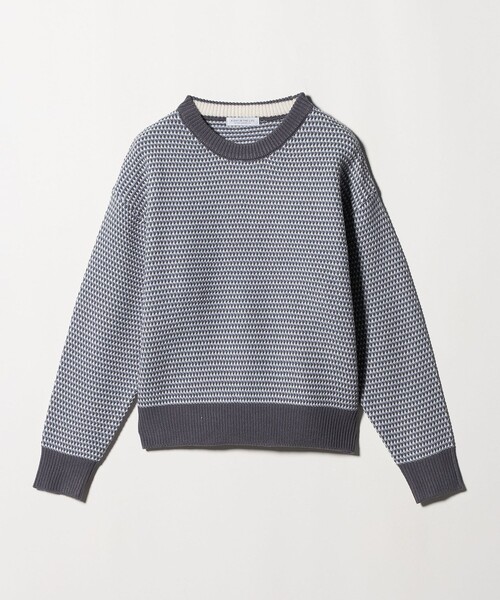 A DAY IN THE LIFE UNITED ARROWS（アデイインザライフユナイテッドアローズ）の「マルチカラー ジャガードニット ‐ウォッシャブル‐＜A DAY IN THE LIFE＞（ニット/セーター・レディース・ライトブルー/ネイビー/オレンジ・FREE）」の7枚目の写真