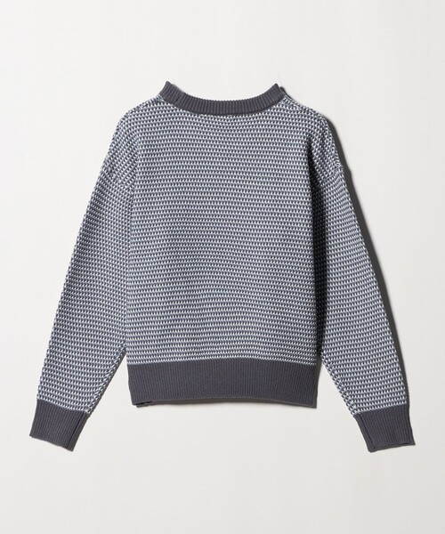 A DAY IN THE LIFE UNITED ARROWS（アデイインザライフユナイテッドアローズ）の「マルチカラー ジャガードニット ‐ウォッシャブル‐＜A DAY IN THE LIFE＞（ニット/セーター・レディース・ライトブルー/ネイビー/オレンジ・FREE）」の8枚目の写真