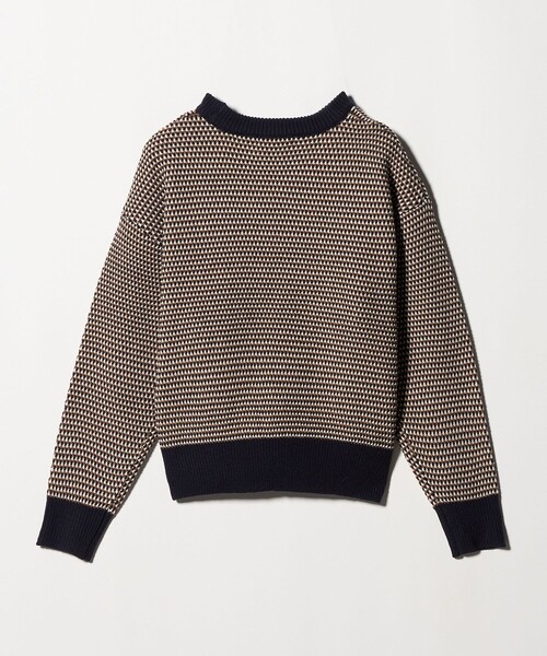 A DAY IN THE LIFE UNITED ARROWS（アデイインザライフユナイテッドアローズ）の「マルチカラー ジャガードニット ‐ウォッシャブル‐＜A DAY IN THE LIFE＞（ニット/セーター・レディース・ライトブルー/ネイビー/オレンジ・FREE）」の16枚目の写真
