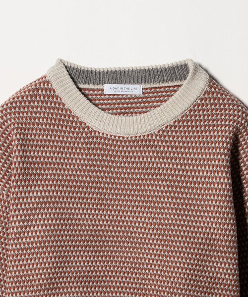 A DAY IN THE LIFE UNITED ARROWS（アデイインザライフユナイテッドアローズ）の「マルチカラー ジャガードニット ‐ウォッシャブル‐＜A DAY IN THE LIFE＞（ニット/セーター・レディース・ライトブルー/ネイビー/オレンジ・FREE）」の20枚目の写真