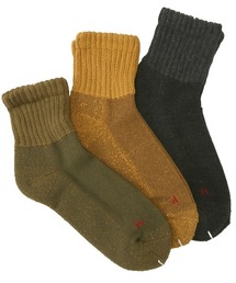 Healthknit（ヘルスニット）の「Healthknit(ヘルスニット)シンカーカラー無地ミドル丈ソックス3足セット（ソックス/靴下）」