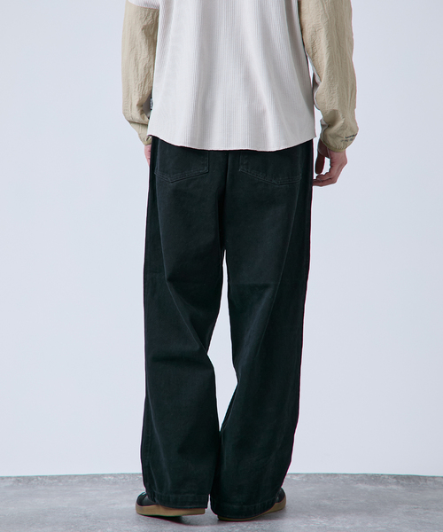 B.C STOCK（ベーセーストック）の「フェード加工 カツラギ ベイカーオーバーパンツ（その他パンツ・メンズ・アイボリー/ブラウン/カーキ/ブラック・FREE）」の8枚目の写真