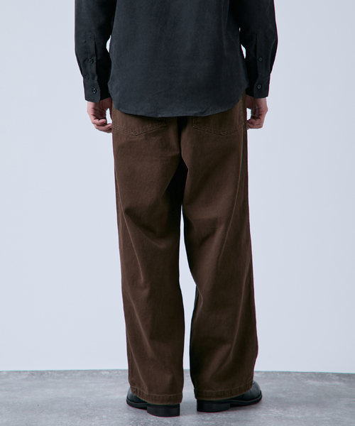 B.C STOCK（ベーセーストック）の「フェード加工 カツラギ ベイカーオーバーパンツ（その他パンツ・メンズ・アイボリー/ブラウン/カーキ/ブラック・FREE）」の16枚目の写真