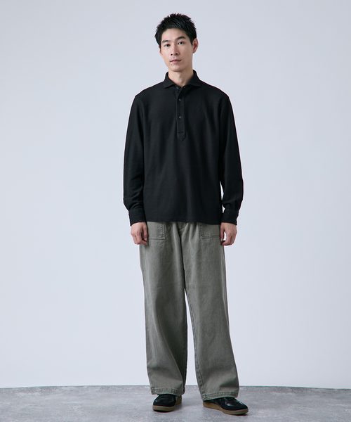 B.C STOCK（ベーセーストック）の「フェード加工 カツラギ ベイカーオーバーパンツ（その他パンツ・メンズ・アイボリー/ブラウン/カーキ/ブラック・FREE）」の17枚目の写真