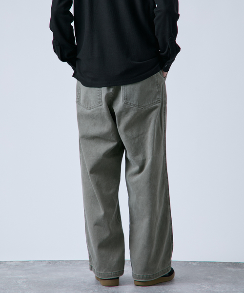 B.C STOCK（ベーセーストック）の「フェード加工 カツラギ ベイカーオーバーパンツ（その他パンツ・メンズ・アイボリー/ブラウン/カーキ/ブラック・FREE）」の20枚目の写真