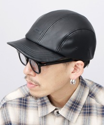 CELEB（セレブ）の「シープレザー調 5パネル ジェットアンパイアキャップ（キャップ・レディース）」