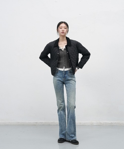 GENERAL IDEA（ジェネラルアイデア）の「【GENERAL IDEA】ブーツカットウォッシングデニムパンツ / BOOTCUT WASHING DENIM PANTS（デニムパンツ・レディース・ライトブルー/ブラック/ダークネイビー・L/M/S）」の8枚目の写真