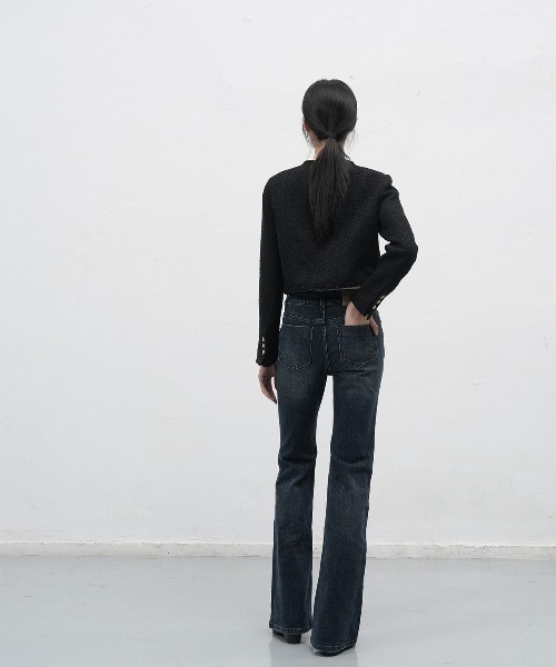 GENERAL IDEA（ジェネラルアイデア）の「【GENERAL IDEA】ブーツカットウォッシングデニムパンツ / BOOTCUT WASHING DENIM PANTS（デニムパンツ・レディース・ライトブルー/ブラック/ダークネイビー・L/M/S）」の17枚目の写真