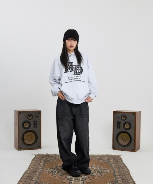 HOODHOOD(フッドフッド)の「【UNISEX】HOODHOOD/チェックアップリケフード(パーカー・レディース・ブラック/ライトグレー・MEDIUM/LARGE)」の12枚目の写真