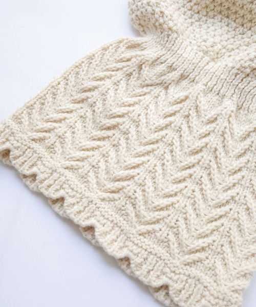 Crisp（クリスプ）の「ラウンドフリルショートニット（ニット/セーター・レディース・マスタード/アイボリー・FREE）」の22枚目の写真