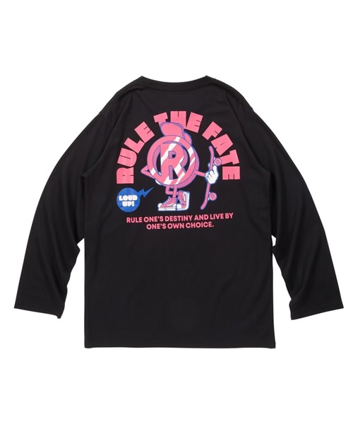 RULE THE FATE(ルールザフェイト)の「RTF STRIPE LOGO LONG SLEEVE TEE/ストライプロゴロングスリーブTシャツ(Tシャツ/カットソー・メンズ・ブラック/ベージュ・2/1/0)」の4枚目の写真