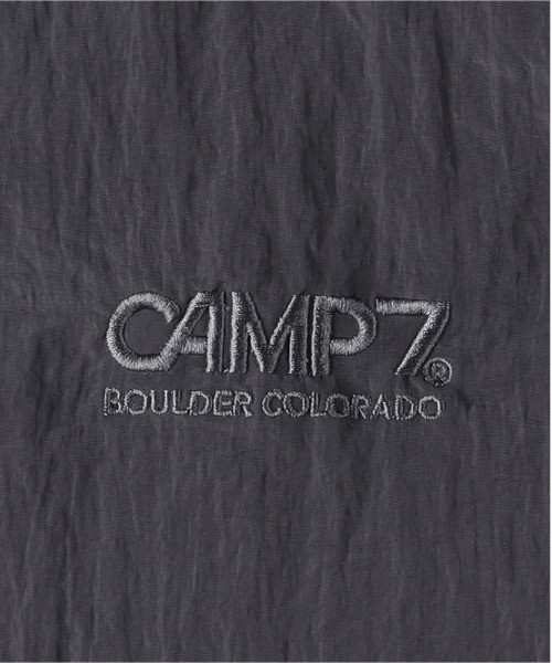 CAMP7（キャンプセブン）の「【CAMP7】ワッシャーナイロンスタンドネックブルゾン（ゆったり/シルエット/カジュアル/個性）（ブルゾン・メンズ・ブラック/グレー・L/XL/M）」の4枚目の写真