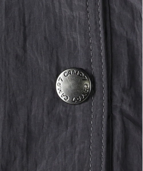 CAMP7（キャンプセブン）の「【CAMP7】ワッシャーナイロンスタンドネックブルゾン（ゆったり/シルエット/カジュアル/個性）（ブルゾン・メンズ・ブラック/グレー・L/XL/M）」の5枚目の写真