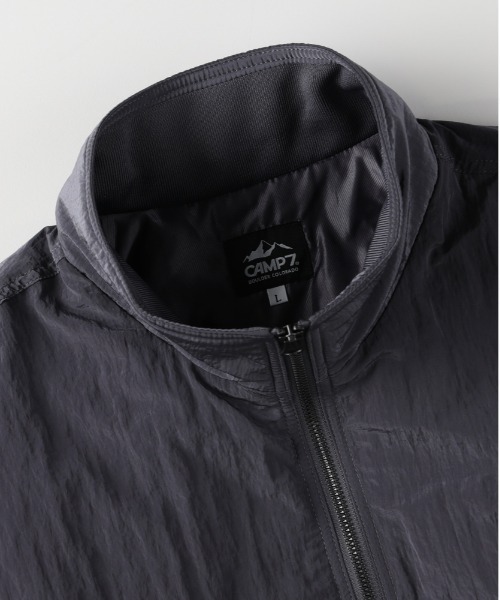 CAMP7（キャンプセブン）の「【CAMP7】ワッシャーナイロンスタンドネックブルゾン（ゆったり/シルエット/カジュアル/個性）（ブルゾン・メンズ・ブラック/グレー・L/XL/M）」の6枚目の写真
