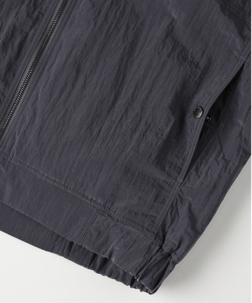 CAMP7（キャンプセブン）の「【CAMP7】ワッシャーナイロンスタンドネックブルゾン（ゆったり/シルエット/カジュアル/個性）（ブルゾン・メンズ・ブラック/グレー・L/XL/M）」の8枚目の写真
