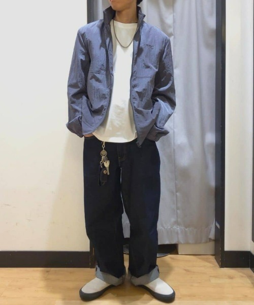 CAMP7（キャンプセブン）の「【CAMP7】ワッシャーナイロンスタンドネックブルゾン（ゆったり/シルエット/カジュアル/個性）（ブルゾン・メンズ・ブラック/グレー・L/XL/M）」の15枚目の写真