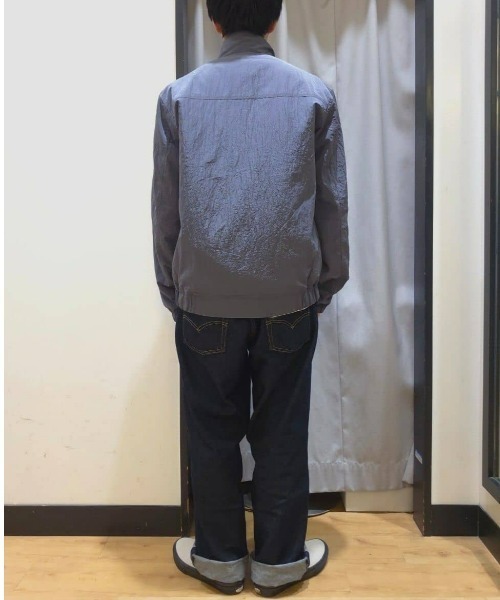 CAMP7（キャンプセブン）の「【CAMP7】ワッシャーナイロンスタンドネックブルゾン（ゆったり/シルエット/カジュアル/個性）（ブルゾン・メンズ・ブラック/グレー・L/XL/M）」の16枚目の写真