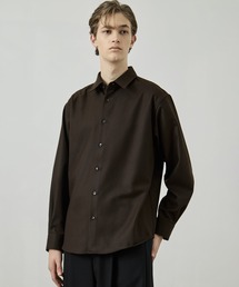 ウールフラノ レギュラーカラーシャツ |セットアップ可/保温性/ウールシャツ/大人気/冬服/新作/起毛シャツ