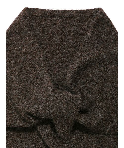 Mila Owen（ミラオーウェン）の「トライアングルストール（ストール/ショール・レディース・ミント/モカ/レッド・F）」の7枚目の写真