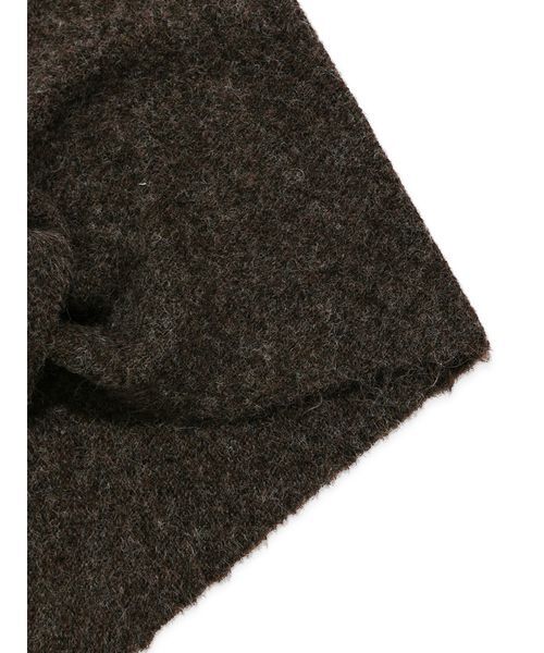 Mila Owen（ミラオーウェン）の「トライアングルストール（ストール/ショール・レディース・ミント/モカ/レッド・F）」の6枚目の写真