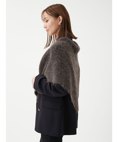 Mila Owen（ミラオーウェン）の「トライアングルストール（ストール/ショール・レディース・ミント/モカ/レッド・F）」の10枚目の写真