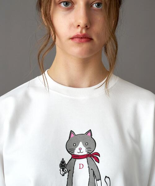 DRESSTERIOR(ドレステリア)の「【ECルクア別注】キャット裏毛スウェット(スウェット・レディース・ホワイト/チャコールグレー/ブラック・34/36/38)」の11枚目の写真