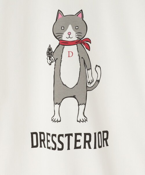 DRESSTERIOR(ドレステリア)の「【ECルクア別注】キャット裏毛スウェット(スウェット・レディース・ホワイト/チャコールグレー/ブラック・34/36/38)」の10枚目の写真