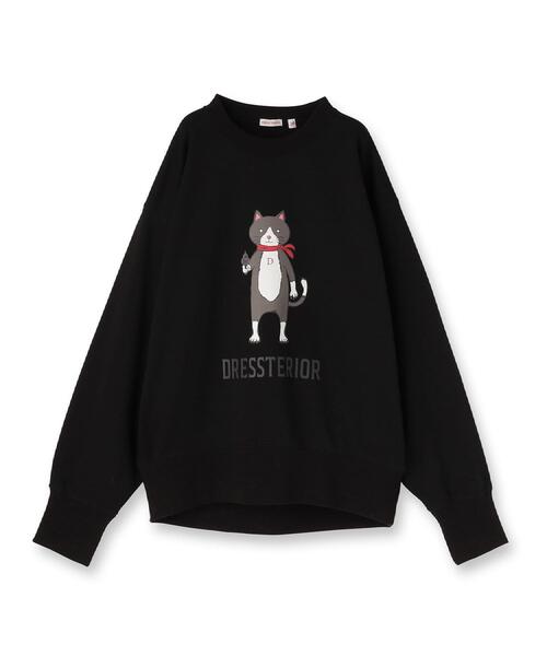 DRESSTERIOR(ドレステリア)の「【ECルクア別注】キャット裏毛スウェット(スウェット・レディース・ホワイト/チャコールグレー/ブラック・34/36/38)」の9枚目の写真