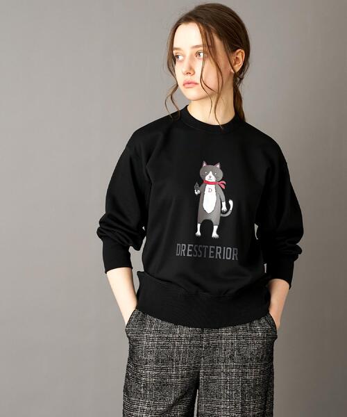 DRESSTERIOR(ドレステリア)の「【ECルクア別注】キャット裏毛スウェット(スウェット・レディース・ホワイト/チャコールグレー/ブラック・34/36/38)」の7枚目の写真