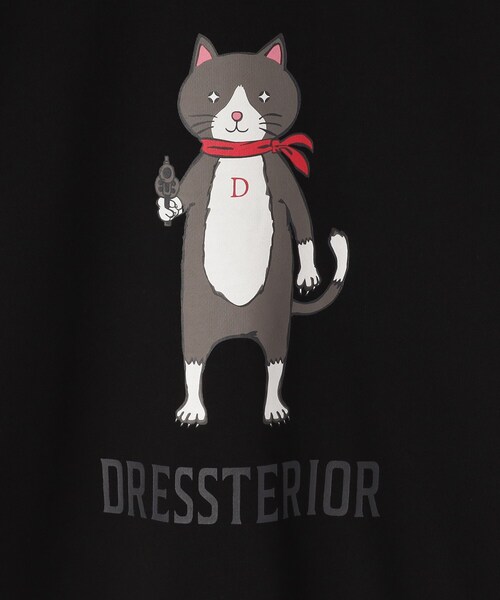 DRESSTERIOR(ドレステリア)の「【ECルクア別注】キャット裏毛スウェット(スウェット・レディース・ホワイト/チャコールグレー/ブラック・34/36/38)」の4枚目の写真