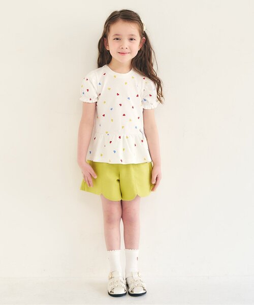 apres les cours(アプレレクール)の「【26年夏】ペプラムパフトップス/7days Style(Tシャツ/カットソー・キッズ・その他2/チェック/ピンク/ブラック/アイボリー/ブルー・90/80/100/110/120/130/140)」の12枚目の写真