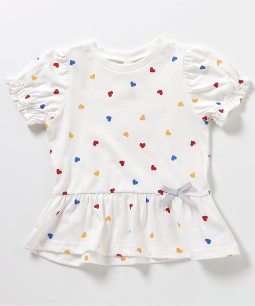 apres les cours(アプレレクール)の「【26年夏】ペプラムパフトップス/7days Style(Tシャツ/カットソー・キッズ・その他2/チェック/ピンク/ブラック/アイボリー/ブルー・90/80/100/110/120/130/140)」の20枚目の写真