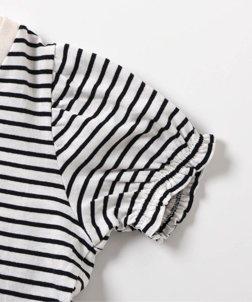 apres les cours(アプレレクール)の「【26年夏】ペプラムパフトップス/7days Style(Tシャツ/カットソー・キッズ・その他2/チェック/ピンク/ブラック/アイボリー/ブルー・90/80/100/110/120/130/140)」の9枚目の写真