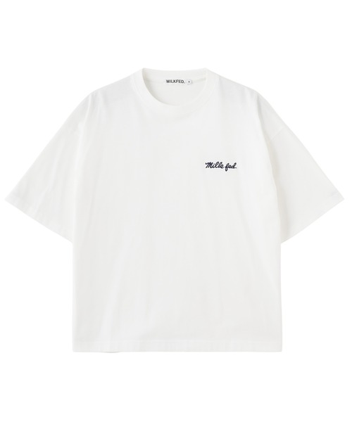 MILKFED.(ミルクフェド)の「ICING LOGO WIDE S/S TEE(Tシャツ/カットソー・レディース・ライトピンク/ブラック/ホワイト・L/M)」の21枚目の写真