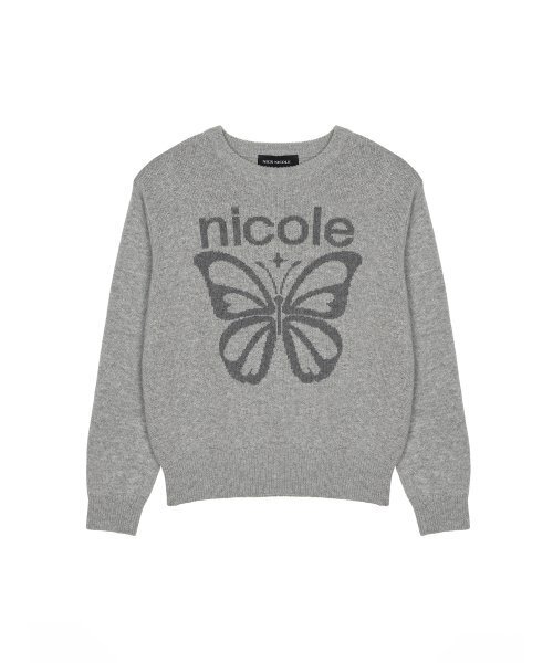 NICK&NICOLE(ニックアンドニコール)の「CASHMERE BUTTERFLY BOLD STAR PULLOVER_LIGHT GRAY(ニット/セーター・レディース・その他・FREE)」の5枚目の写真