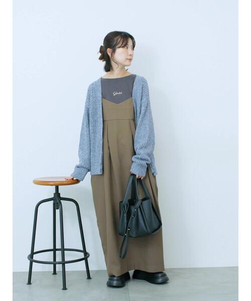 Samansa Mos2 blue(サマンサモスモスブルー)の「ワンポイント刺繍プルオーバー(Tシャツ/カットソー・レディース・オフホワイト/ライトベージュ/チャコールグレー・F)」の16枚目の写真