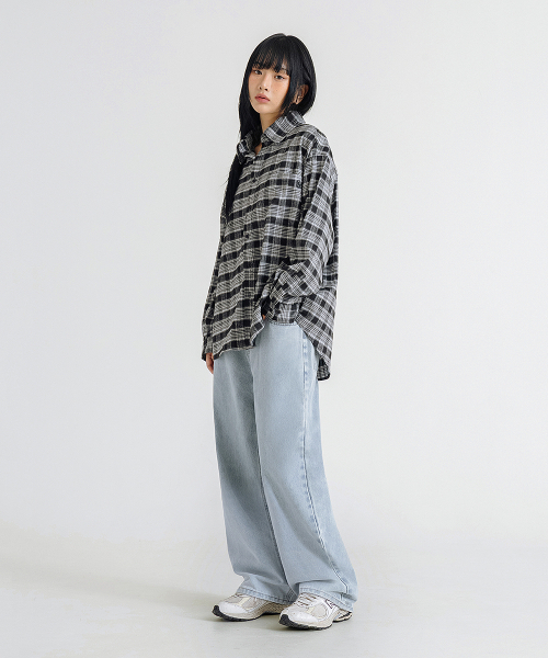 LEMAIN SECOND（リメインセカンド）の「[2PACK] NATURAL WASHING WIDE DENIM PANTS - BLACK/LIGHT BLUE（デニムパンツ・メンズ・その他・SMALL/MEDIUM/LARGE/X-LARGE）」の6枚目の写真