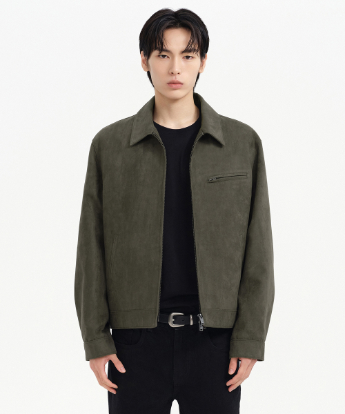 シンセティックスエードワークジャケット [ダスティカーキ