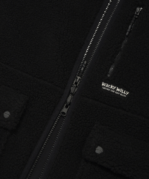 Wacky WiLLy(ワッキーウィリー)の「リバーシブルフリースベストブラック(ベスト・レディース・その他・SMALL/MEDIUM/LARGE/X-LARGE)」の7枚目の写真