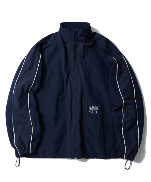 セール】OL209_RUNNING CLUB TRACK JACKET_NAVY（ナイロンジャケット