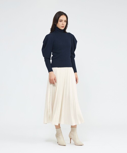 EPOCA(エポカ)の「【La maglia due】 タートルリブニットプルオーバー(ニット/セーター・レディース・ブルー系その他4/ネイビー/オフホワイト・40)」の6枚目の写真