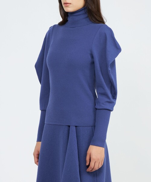 EPOCA(エポカ)の「【La maglia due】 タートルリブニットプルオーバー(ニット/セーター・レディース・ブルー系その他4/ネイビー/オフホワイト・40)」の8枚目の写真