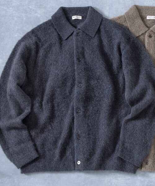 BEAUTY&YOUTH UNITED ARROWS（ビューティーアンドユースユナイテッドアローズ）の「ブラッシュド ヤク ニット ジャケット（カーディガン/ボレロ・メンズ・ダークグレー/ベージュ・L/M/S/XL）」の21枚目の写真