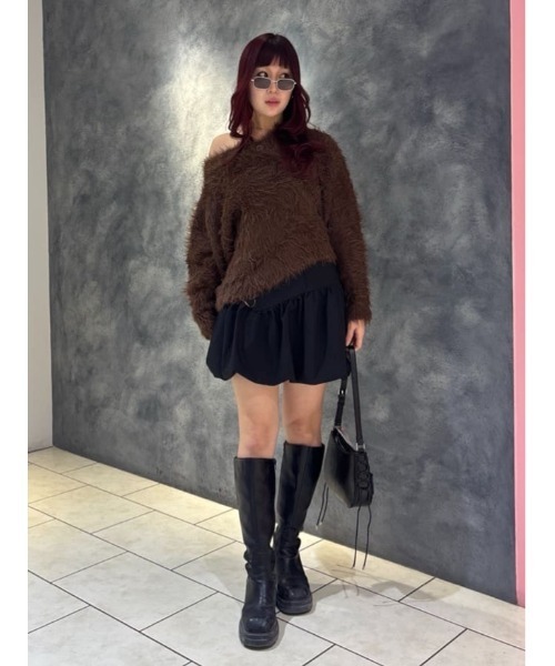 BIG SHAGGY BUTTON RIB TOPS ビッグ シャギー ボタン リブトップス 秋