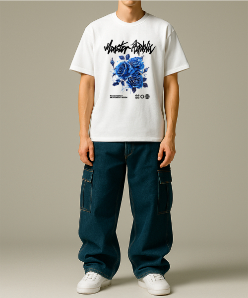 MONSTER REPUBLIC(モンスターリパブリック)の「プロゼンローズブルーTシャツホワイト_W8154(Tシャツ/カットソー・レディース・その他・MEDIUM/LARGE/X-LARGE/SMALL)」の2枚目の写真