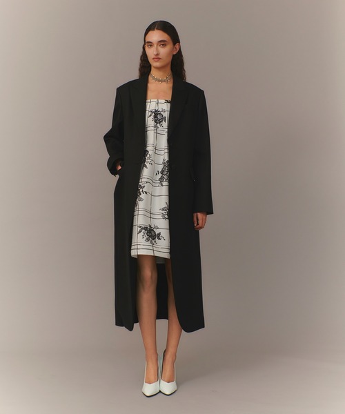 LOULOU WILLOUGHBY】SILK CO フラワーチェックワンピース（ワンピース