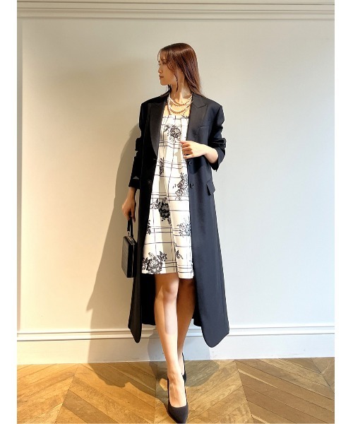 LOULOU WILLOUGHBY(ルルウィルビー)の「【LOULOU WILLOUGHBY】SILK COフラワーチェックワンピース(ワンピース・レディース・ホワイト系その他・1/2)」の22枚目の写真