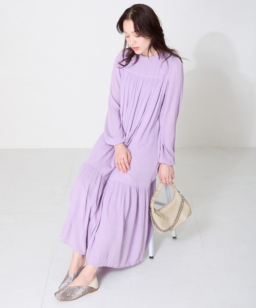 MISCH MASCH（ミッシュマッシュ）の「ギャザーハンドチェーン付きバッグ（ハンドバッグ・レディース・ベージュ・ﾌﾘ-）」の5枚目の写真