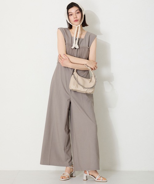 MISCH MASCH（ミッシュマッシュ）の「ギャザーハンドチェーン付きバッグ（ハンドバッグ・レディース・ベージュ・ﾌﾘ-）」の8枚目の写真