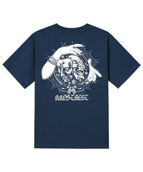 KAN6312(カン6312)の「KTN0139 ジュスル 半袖Tシャツ - ネイビー(Tシャツ/カットソー・メンズ・その他・SMALL/MEDIUM/LARGE/X-LARGE)」の1枚目の写真